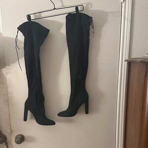 SHEIN Black Over-the-Knee Boots